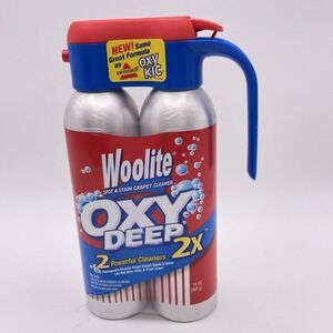 Woolite Oxy Deep 2X Spot & Stain Carpet Spray Cleaner 2 Powerful Cleaners 14oz